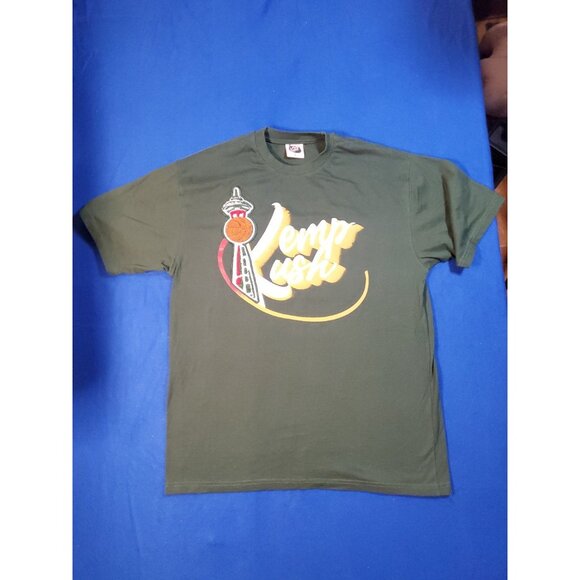 Kemp Kush Green T-Shirt Men's Size Large Seattle Super Sonics - Picture 12 of 15